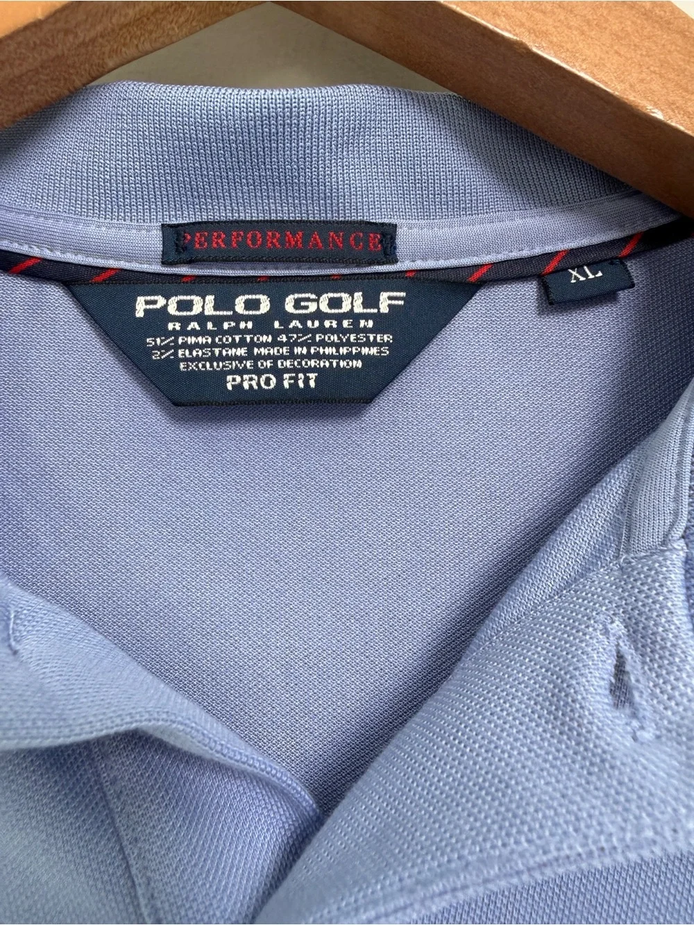 Polo Golf by Ralph Lauren Men's Blue Short-Sleeve Golf Polo Shirt